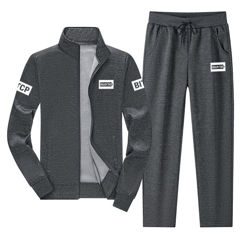 Men's Casual Tracksuit Set - Long Sleeve Jacket & Pants, 2 - Piece Sweatsuit - product type - NovaVisio