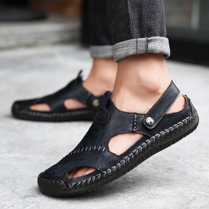 Men's Closed - Toe Sandals - Adjustable Summer Slides Beach Shoes - product type - NovaVisio
