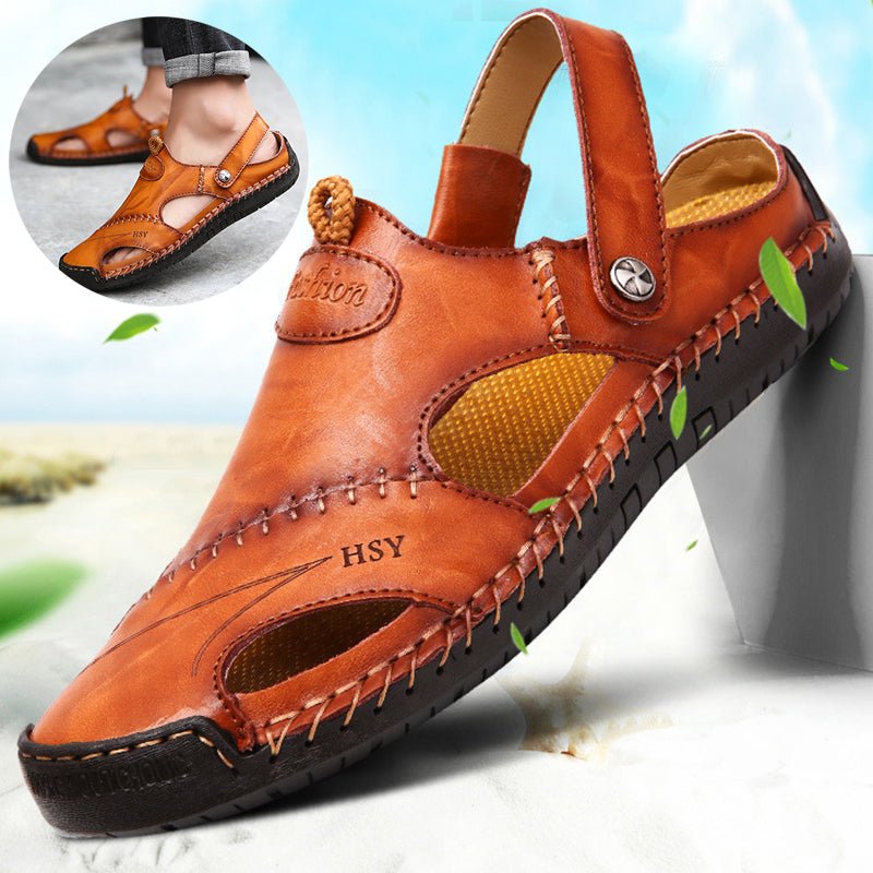 Men's Closed - Toe Sandals - Adjustable Summer Slides Beach Shoes - product type - NovaVisio