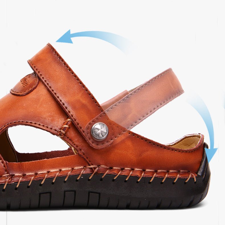 Men's Closed - Toe Sandals - Adjustable Summer Slides Beach Shoes - product type - NovaVisio