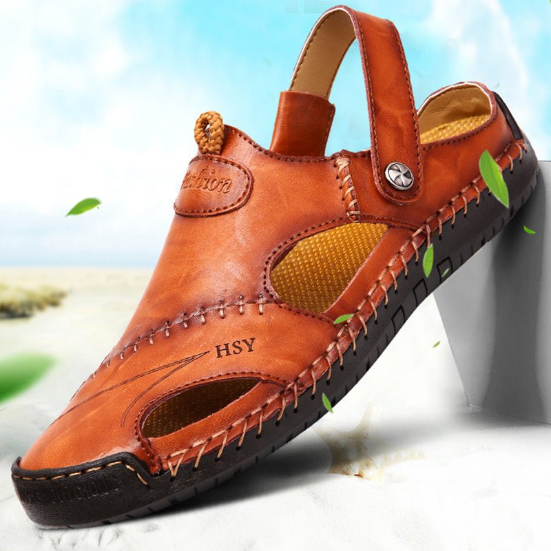 Men's Closed - Toe Sandals - Adjustable Summer Slides Beach Shoes - product type - NovaVisio