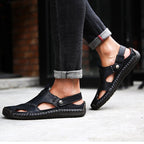Men's Closed - Toe Sandals - Adjustable Summer Slides Beach Shoes - product type - NovaVisio