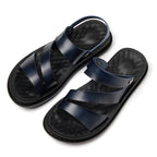 Men's Fashion Casual Outdoor Driving Dual - purpose Leather Beach Sandals - product type - NovaVisio