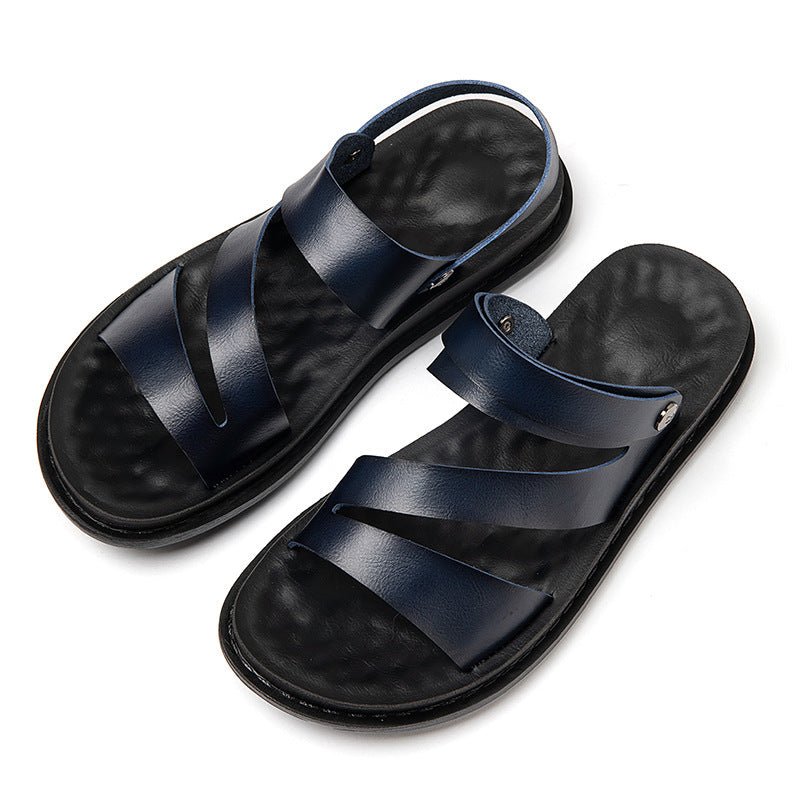 Men's Fashion Casual Outdoor Driving Dual - purpose Leather Beach Sandals - product type - NovaVisio