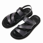 Men's Fashion Casual Outdoor Driving Dual - purpose Leather Beach Sandals - product type - NovaVisio