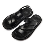 Men's Fashion Casual Outdoor Driving Dual - purpose Leather Beach Sandals - product type - NovaVisio