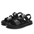 Men's Fashion Casual Outdoor Driving Dual - purpose Leather Beach Sandals - product type - NovaVisio