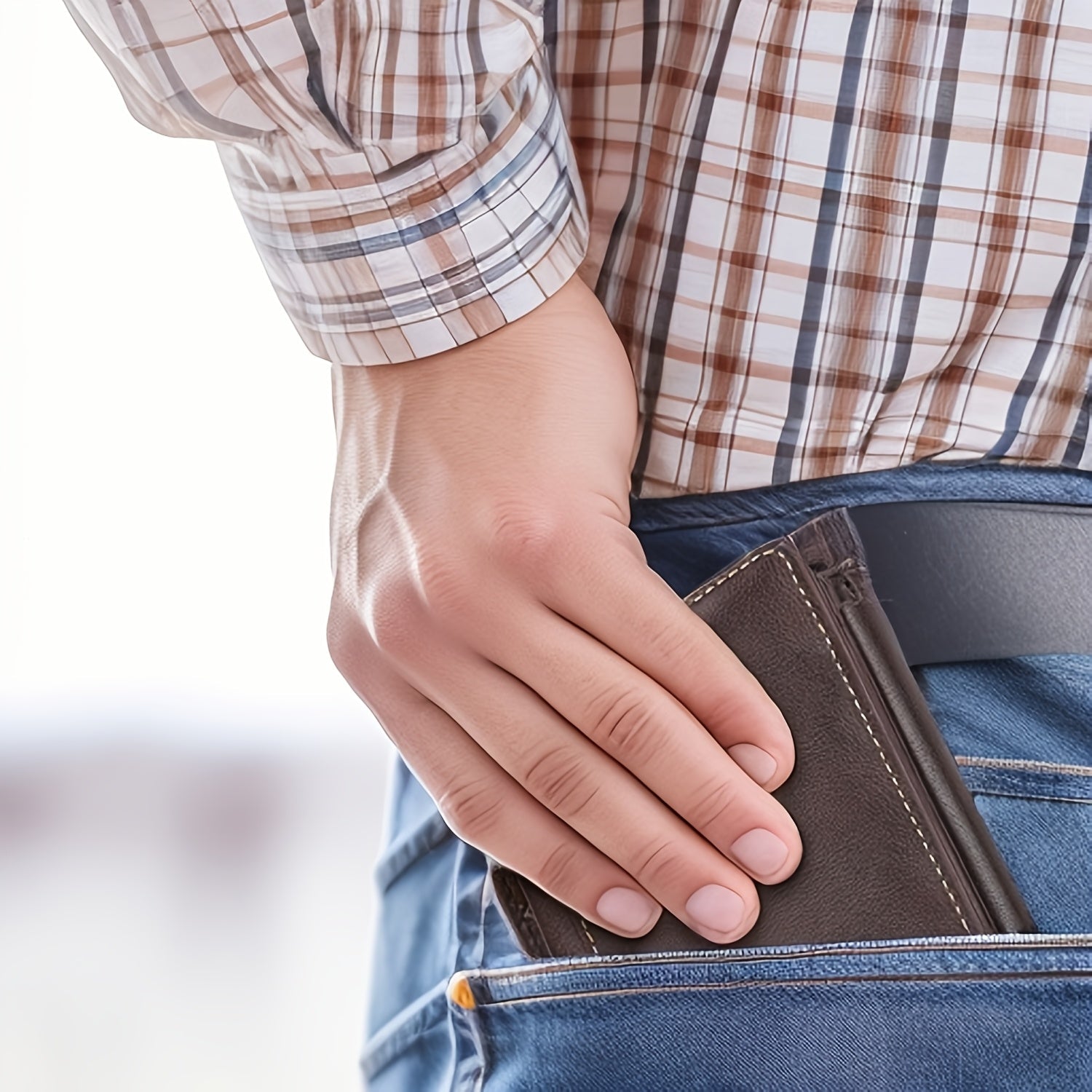 Men's Leather Bifold Wallet - Slim Minimalist with Money Clip & Coin Purse - product type - NovaVisio