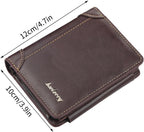 Men's Leather Bifold Wallet - Slim Minimalist with Money Clip & Coin Purse - product type - NovaVisio