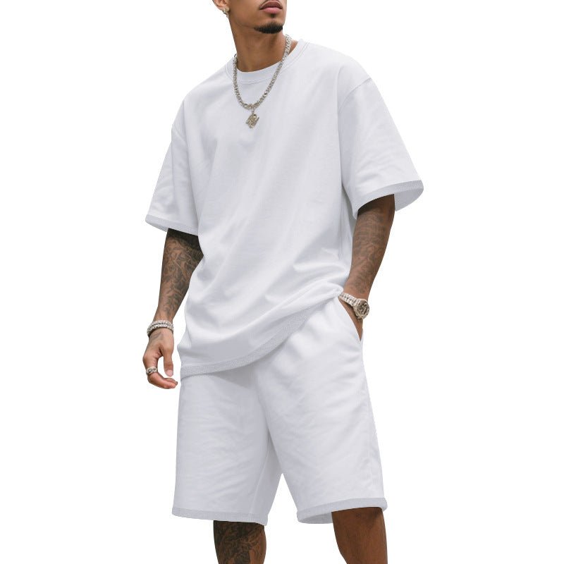 Men's Loose - Fit Hip - Hop T-Shirt & Shorts Set - Summer Sports Suit, 8 Colors - product type - NovaVisio