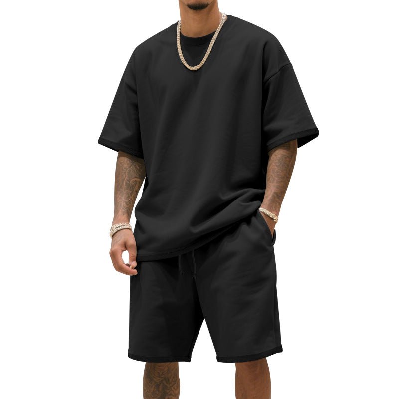 Men's Loose - Fit Hip - Hop T-Shirt & Shorts Set - Summer Sports Suit, 8 Colors - product type - NovaVisio