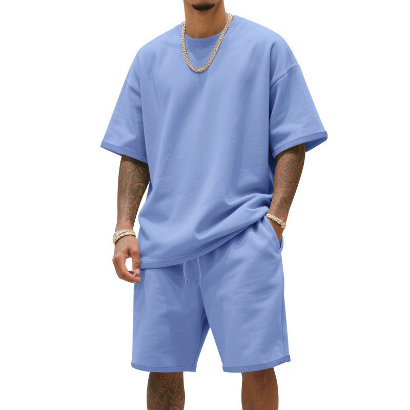 Men's Loose - Fit Hip - Hop T-Shirt & Shorts Set - Summer Sports Suit, 8 Colors - product type - NovaVisio