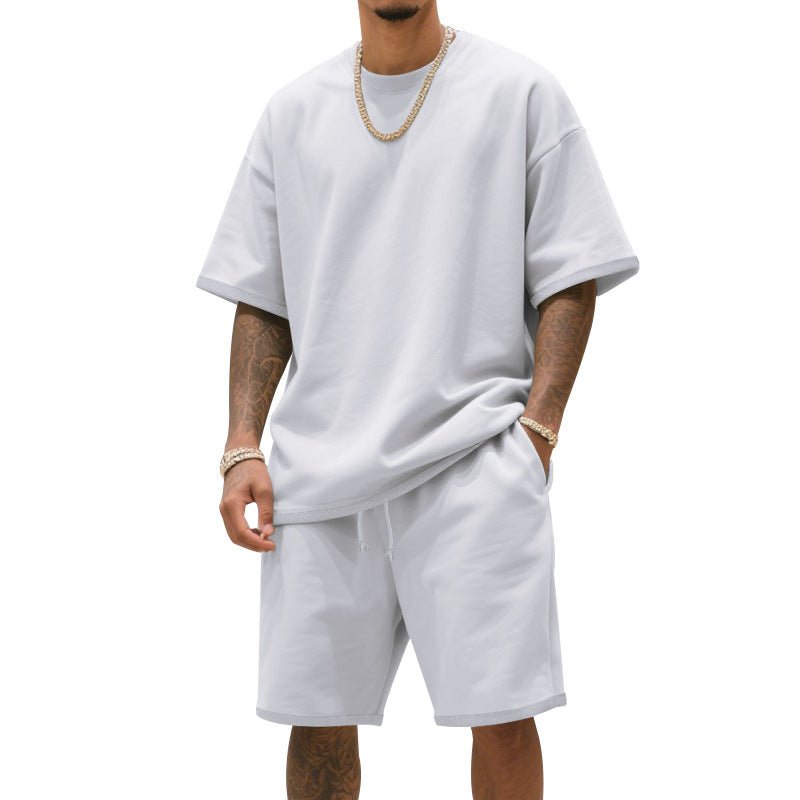 Men's Loose - Fit Hip - Hop T-Shirt & Shorts Set - Summer Sports Suit, 8 Colors - product type - NovaVisio