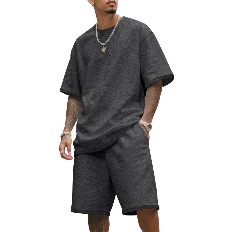 Men's Loose - Fit Hip - Hop T-Shirt & Shorts Set - Summer Sports Suit, 8 Colors - product type - NovaVisio