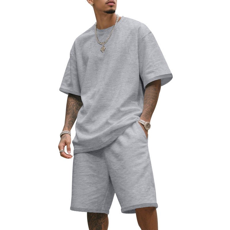 Men's Loose - Fit Hip - Hop T-Shirt & Shorts Set - Summer Sports Suit, 8 Colors - product type - NovaVisio