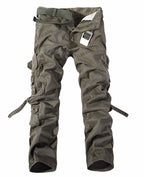 Men's Multi - Pocket Cargo Pants - Washed Cotton Tactical Work Pants - product type - NovaVisio