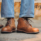Men's Retro Lace - up Western Boots - product type - NovaVisio