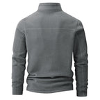 Men's Stand Collar Half - zip Long Sleeve Fleece Sweatshirt - product type - NovaVisio
