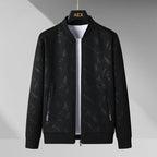 Men's Stand - Up Collar Sportswear Set - Long Sleeve Top & Shorts, 5 Colors - product type - NovaVisio