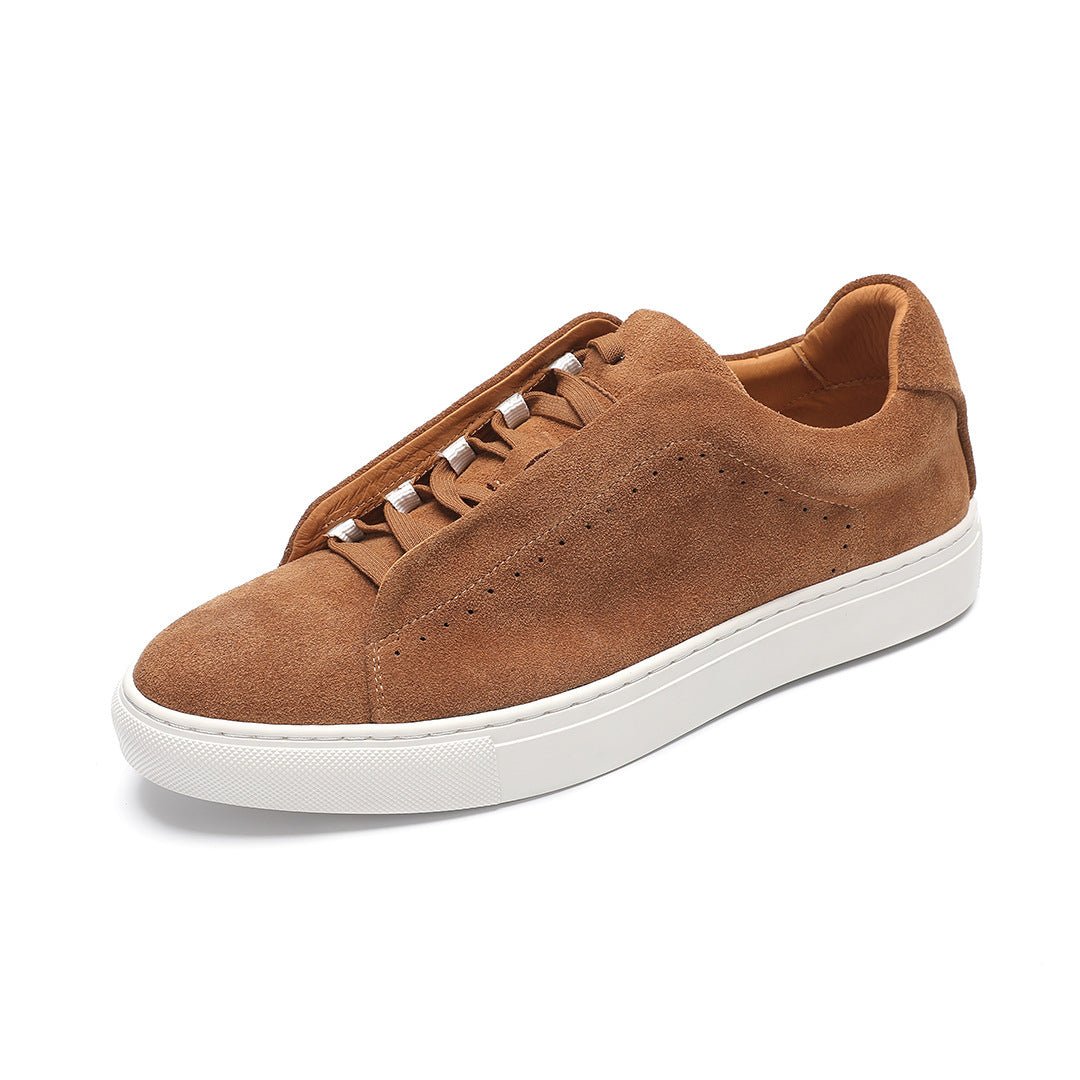 Men's Suede Genuine Leather Versatile Trendy Shoes Black Sports - product type - NovaVisio
