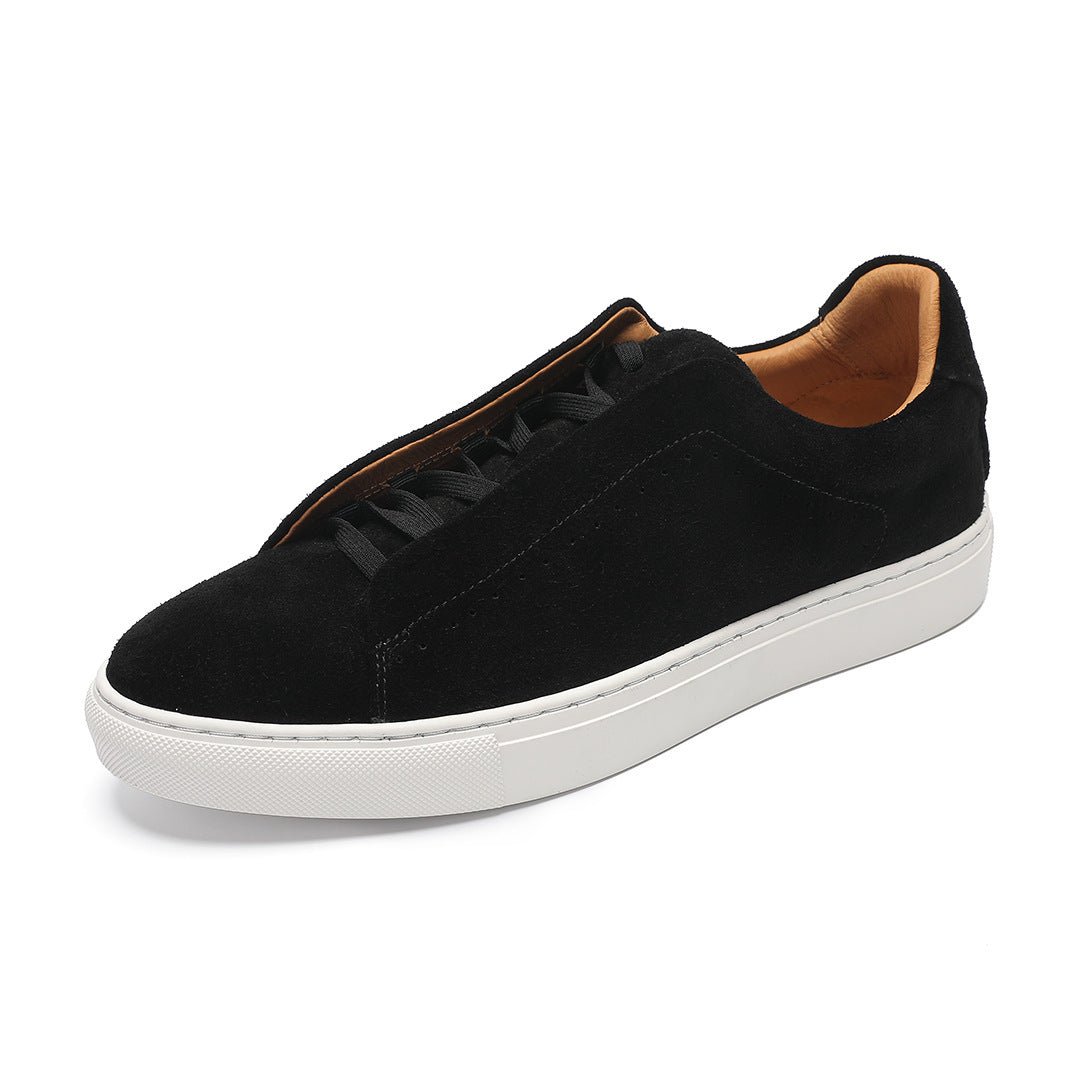 Men's Suede Genuine Leather Versatile Trendy Shoes Black Sports - product type - NovaVisio
