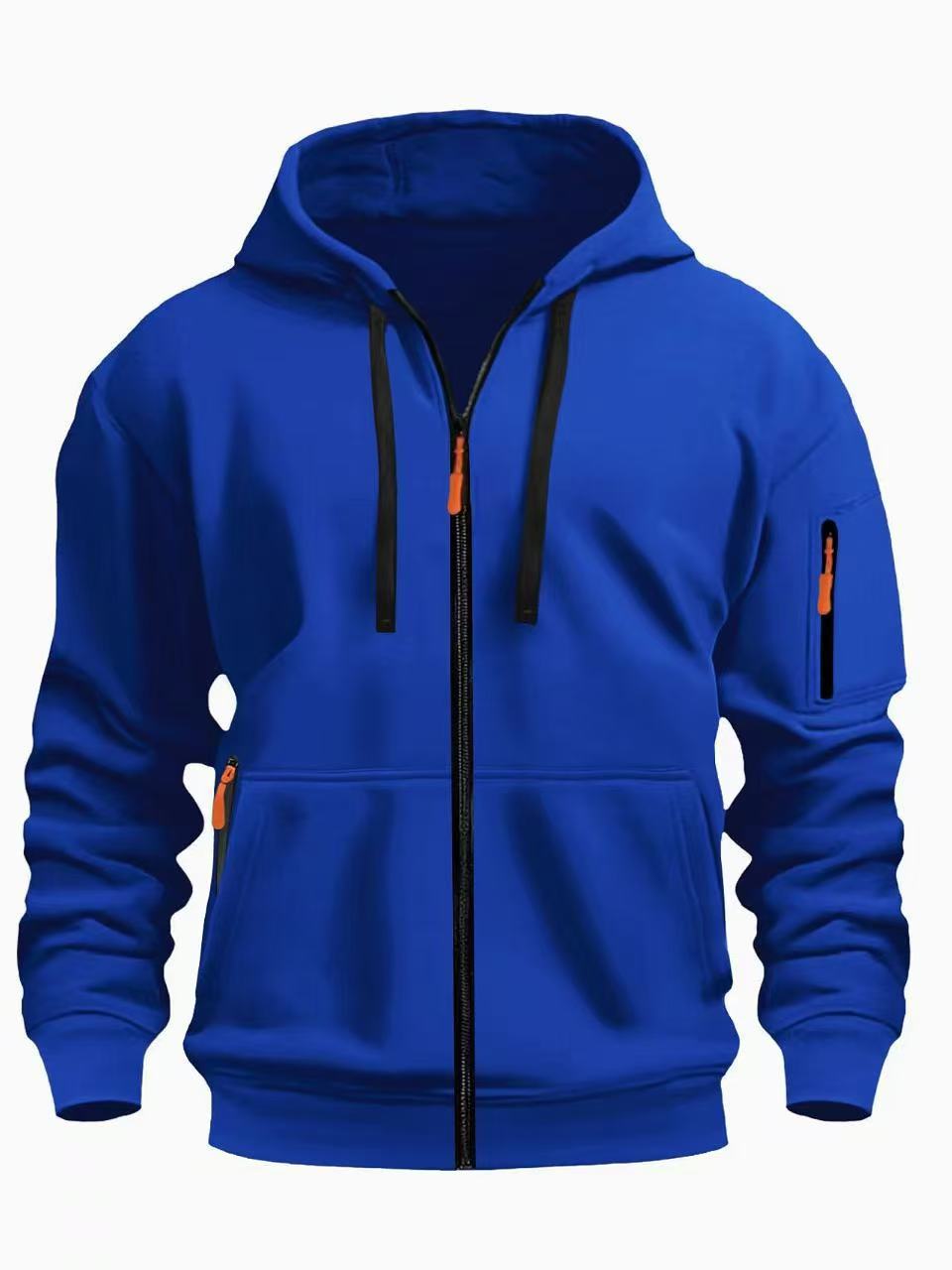 Men's Zip - Up Hoodie - Athletic Fit Hooded Sweatshirt for Sports & Casual Wear - product type - NovaVisio