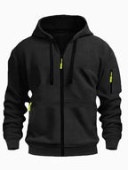 Men's Zip - Up Hoodie - Athletic Fit Hooded Sweatshirt for Sports & Casual Wear - product type - NovaVisio
