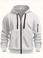 Men's Zip - Up Hoodie - Athletic Fit Hooded Sweatshirt for Sports & Casual Wear - product type - NovaVisio