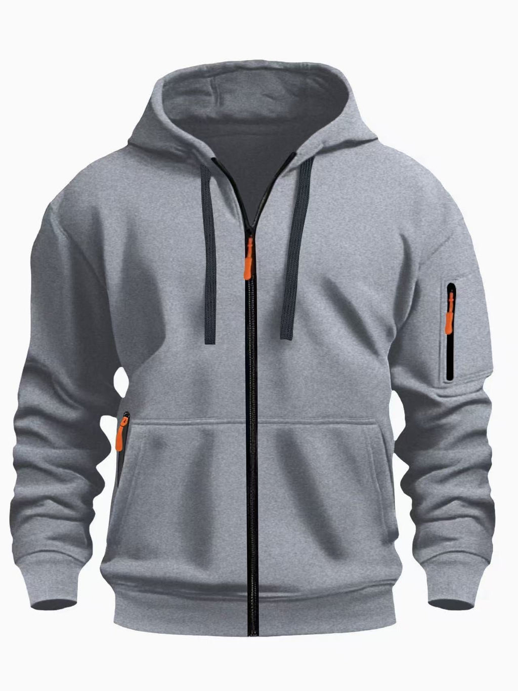 Men's Zip - Up Hoodie - Athletic Fit Hooded Sweatshirt for Sports & Casual Wear - product type - NovaVisio