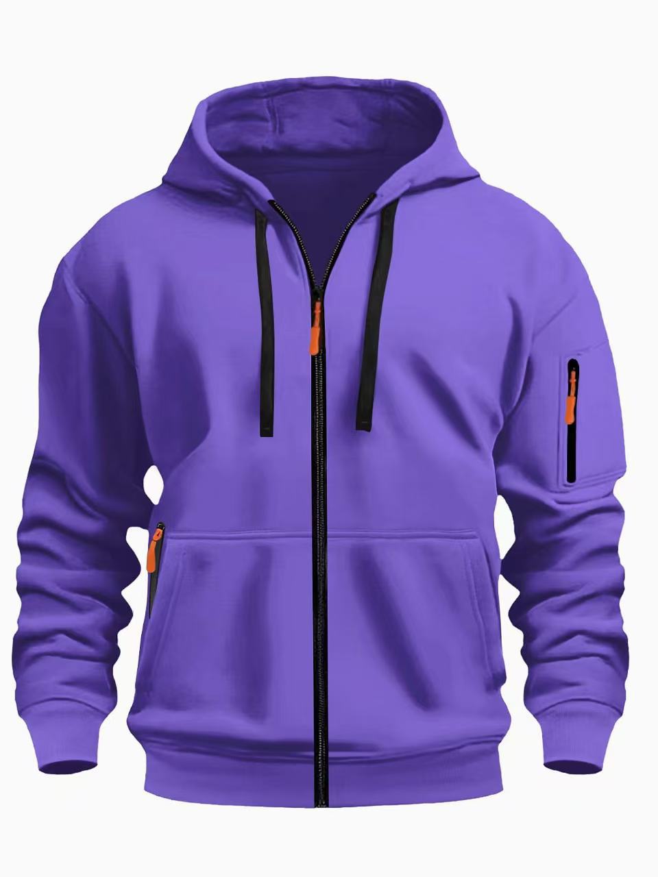 Men's Zip - Up Hoodie - Athletic Fit Hooded Sweatshirt for Sports & Casual Wear - product type - NovaVisio