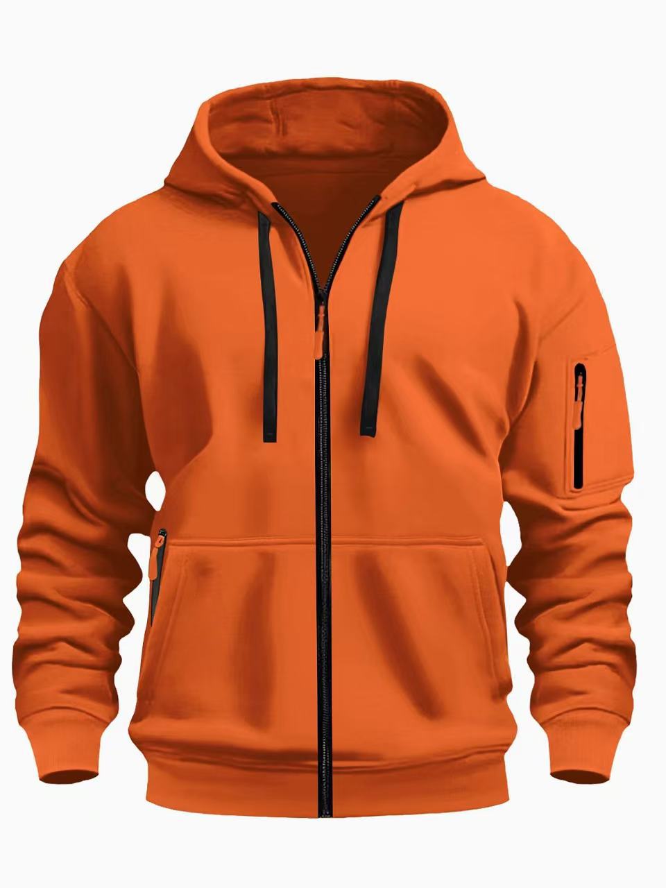 Men's Zip - Up Hoodie - Athletic Fit Hooded Sweatshirt for Sports & Casual Wear - product type - NovaVisio
