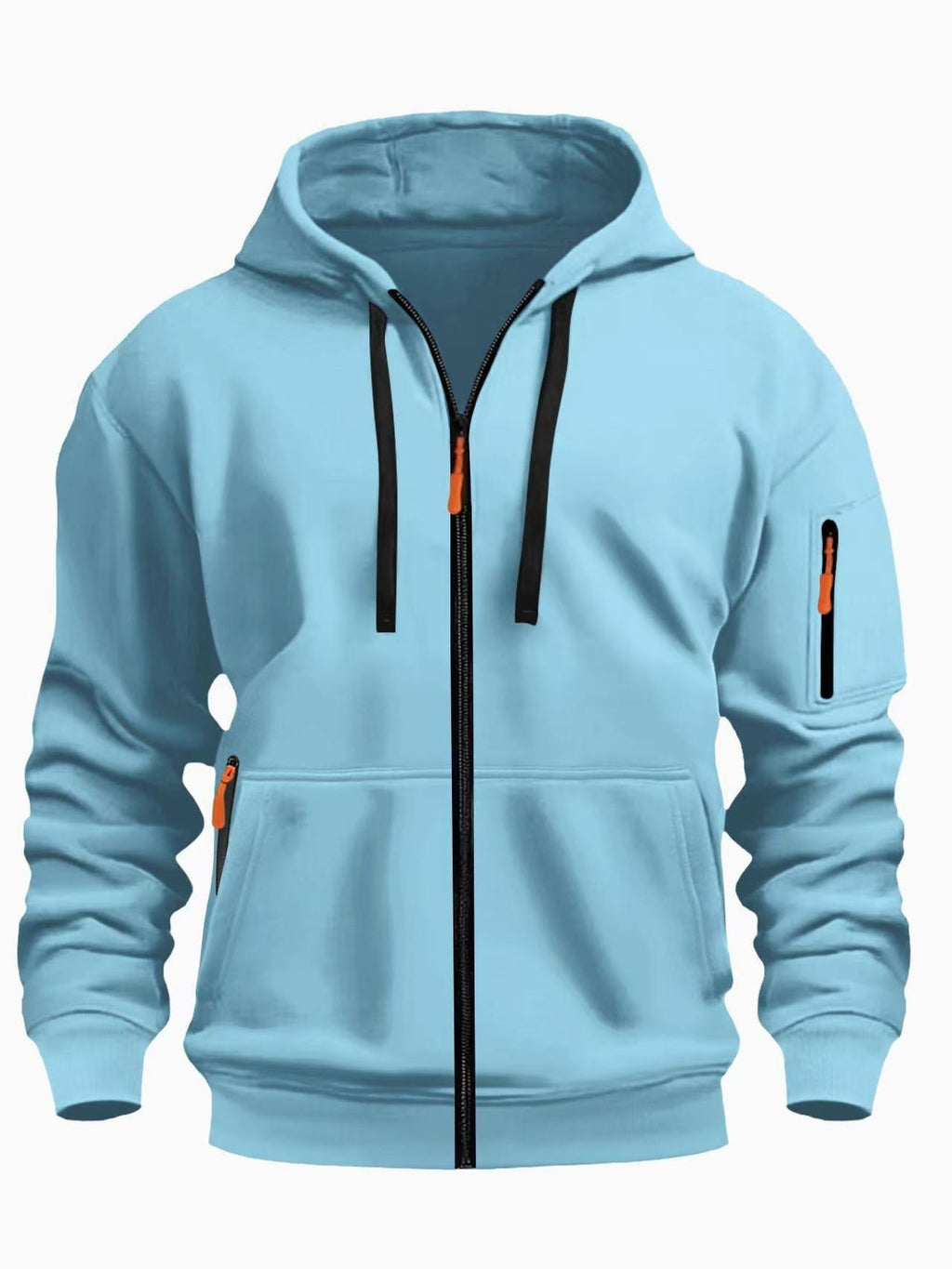 Men's Zip - Up Hoodie - Athletic Fit Hooded Sweatshirt for Sports & Casual Wear - product type - NovaVisio