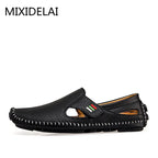MIXIDELAI Fashion Moccasins For Men Loafers Summer Walking Breathable Casual Shoes Men Hook&loop Driving Boats Men Shoes Flats - product type - NovaVisio