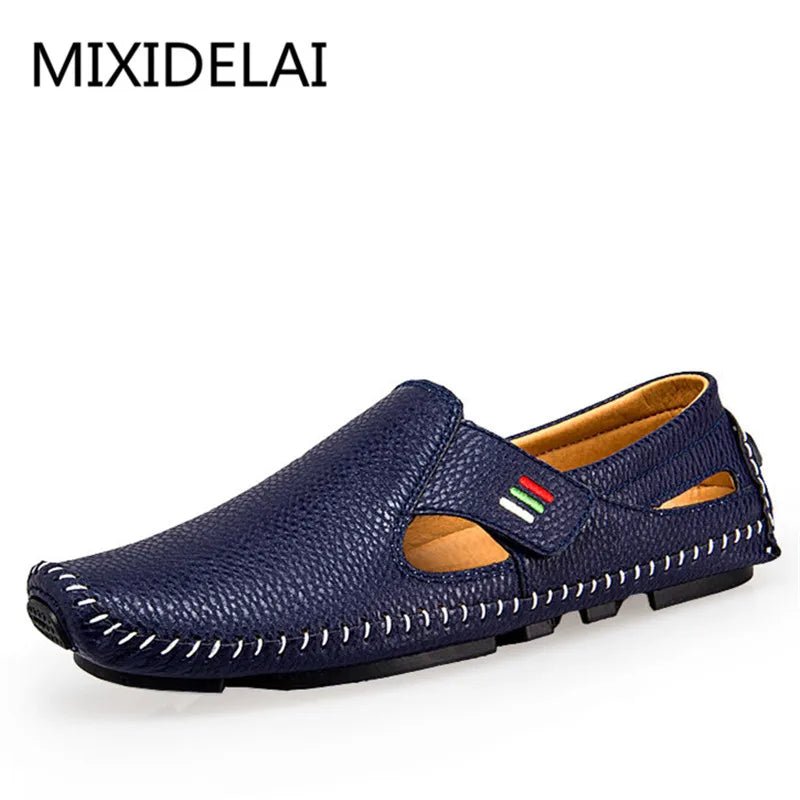 MIXIDELAI Fashion Moccasins For Men Loafers Summer Walking Breathable Casual Shoes Men Hook&loop Driving Boats Men Shoes Flats - product type - NovaVisio