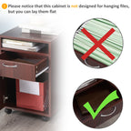 Mobile Printer Stand with Storage - Rolling Cabinet Organizer - product type - NovaVisio