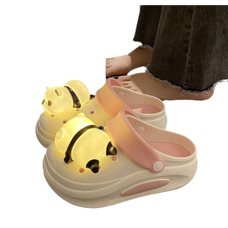 New Spring And Summer Anti - slip Platform Panda Light Hole Shoes For Women - product type - NovaVisio