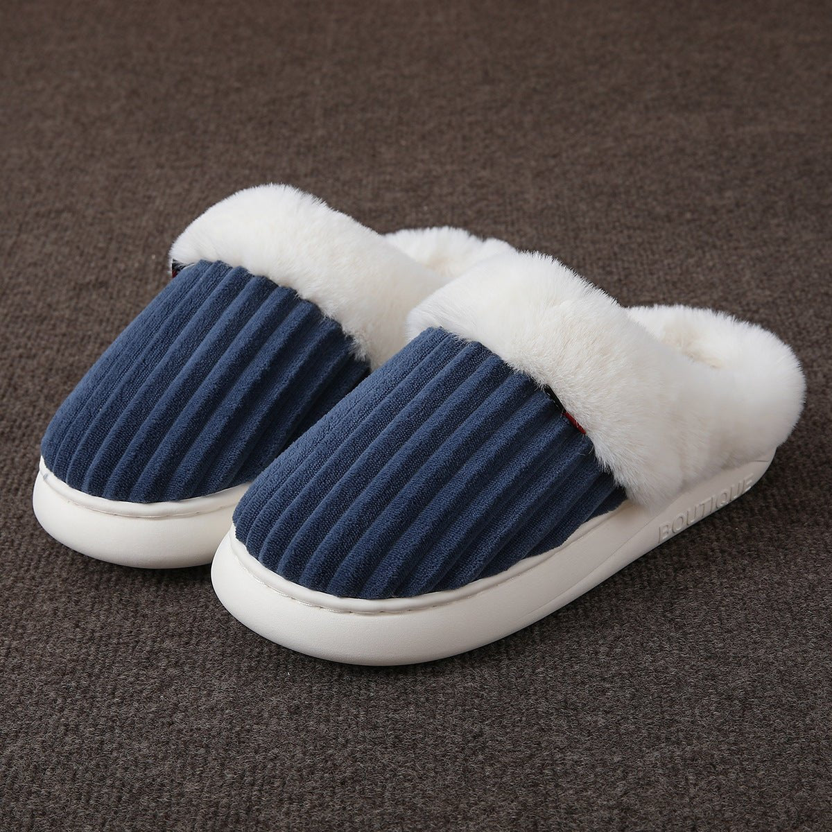 Plush Slippers Winter Thickened Coral Couple - product type - NovaVisio