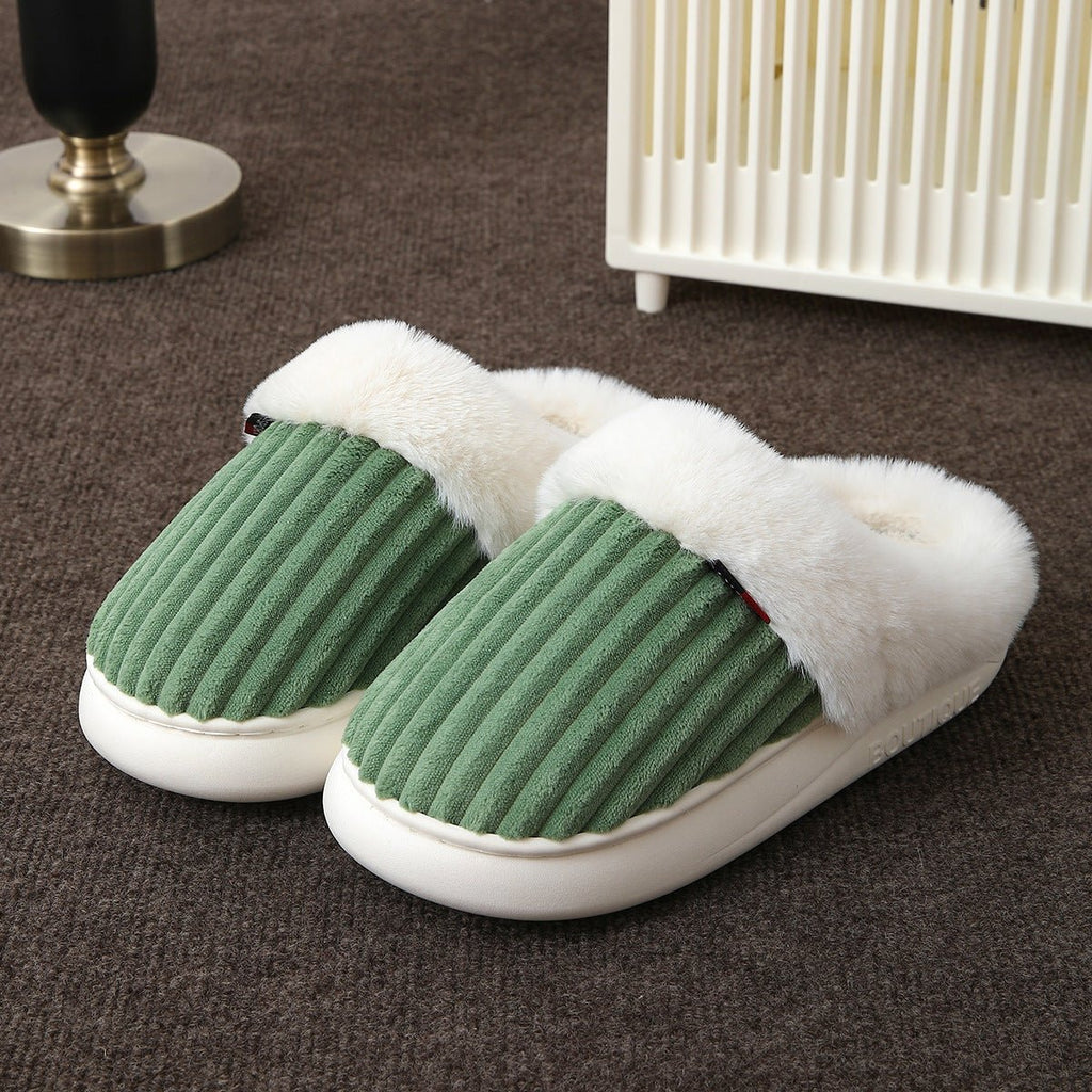 Plush Slippers Winter Thickened Coral Couple - product type - NovaVisio