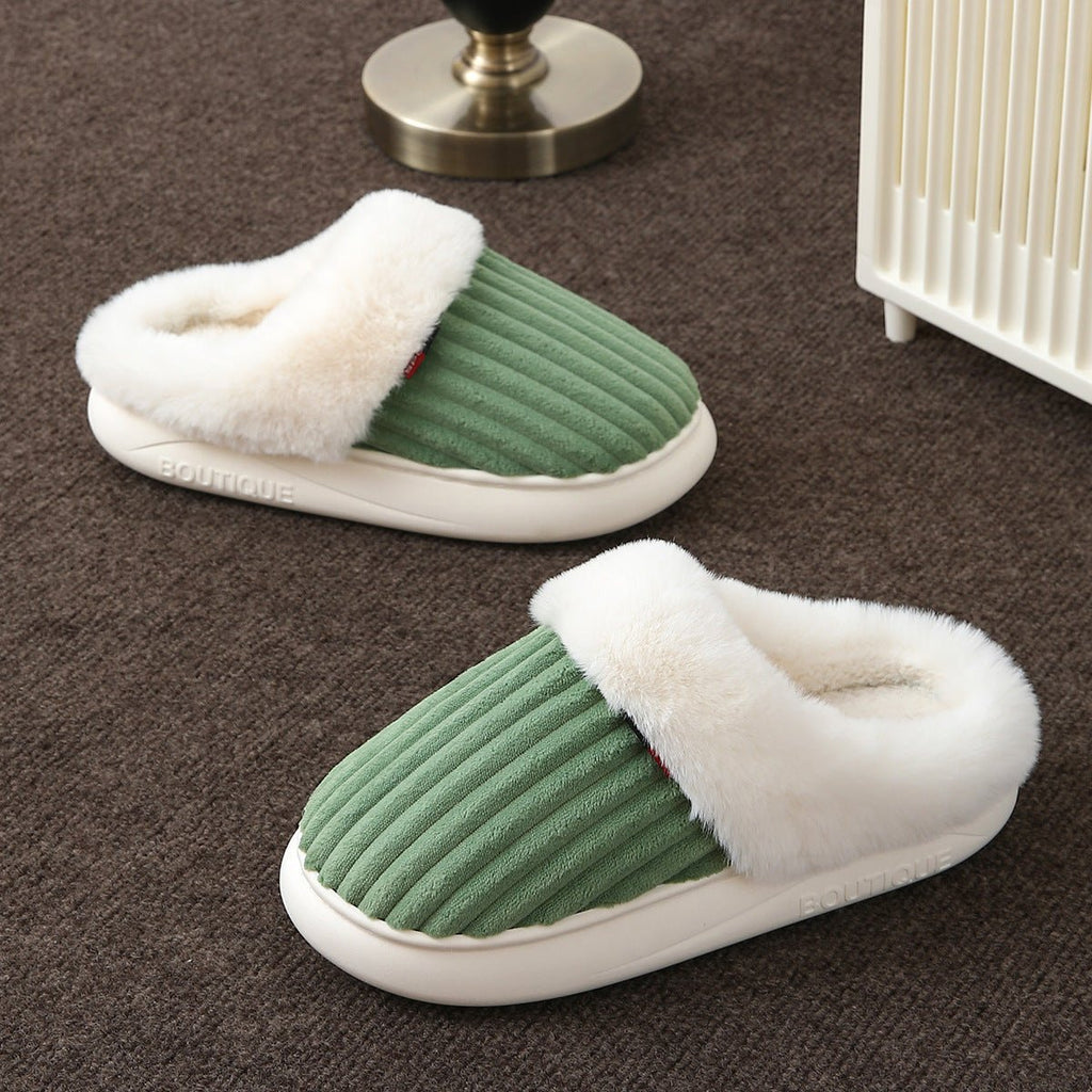 Plush Slippers Winter Thickened Coral Couple - product type - NovaVisio