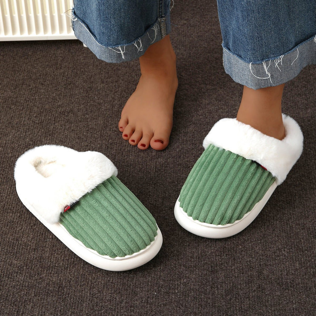 Plush Slippers Winter Thickened Coral Couple - product type - NovaVisio