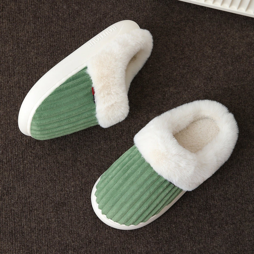 Plush Slippers Winter Thickened Coral Couple - product type - NovaVisio