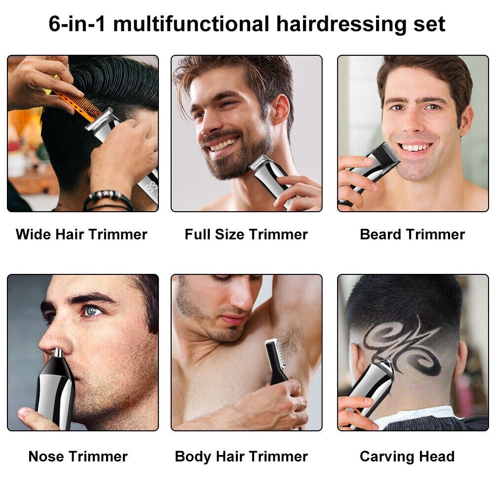 Professional Cordless Hair Clippers - Beard & Hair Trimmer Set with Accessories - product type - NovaVisio