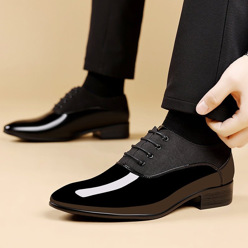 Shiny Surface Soft Sole Shoes Male - product type - NovaVisio