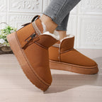 Side Zipper Thick Sole Height Increasing Snow Boots For Women - product type - NovaVisio
