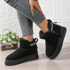 Side Zipper Thick Sole Height Increasing Snow Boots For Women - product type - NovaVisio