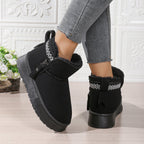 Side Zipper Thick Sole Height Increasing Snow Boots For Women - product type - NovaVisio
