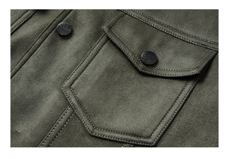 Spring New Suede Jacket For Men - product type - NovaVisio