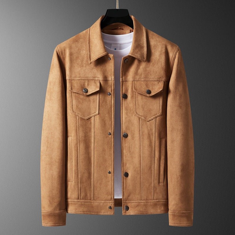 Spring New Suede Jacket For Men - product type - NovaVisio