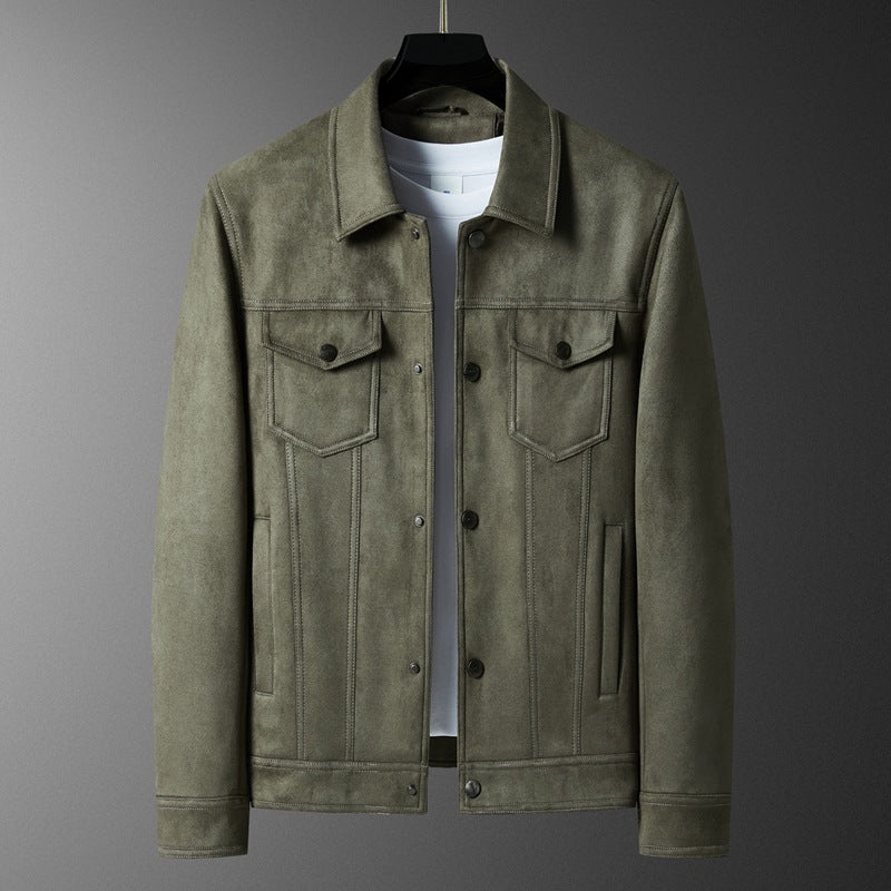 Spring New Suede Jacket For Men - product type - NovaVisio