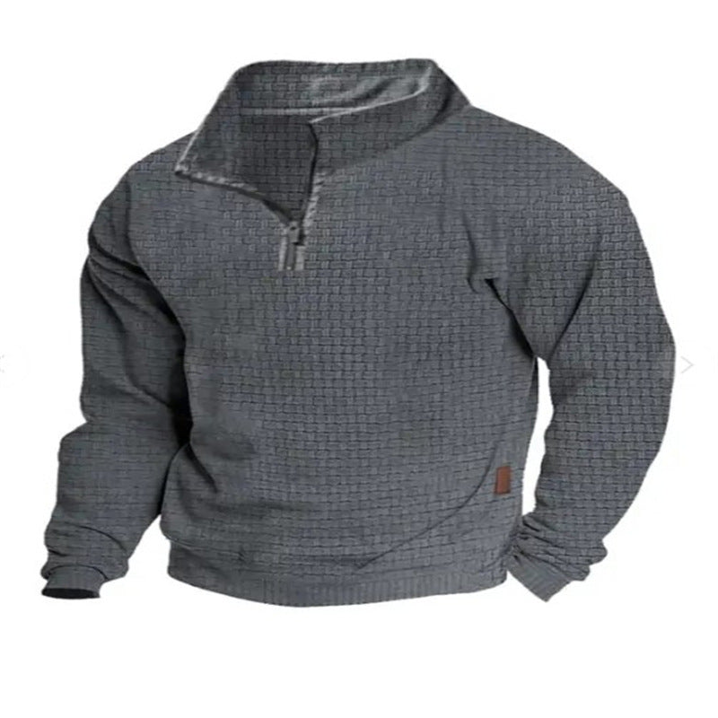 SpringAutumn European Men's Casual Stand - up Collar Long - sleeved Sweatshirt - product type - NovaVisio